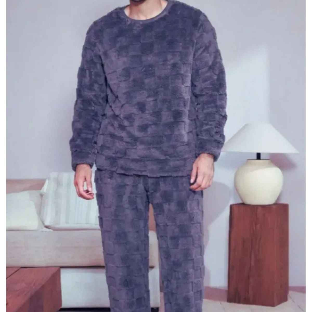 LOOK SHOP - Pijama Hombre Polar Excelente Calidad. Regalo Para Papá 251