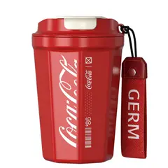 COCA COLA - Termo Café Coca-Cola Original 390ml Acero Inoxidable Frío 24 Horas