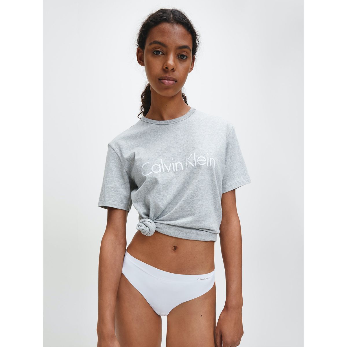 CALVIN KLEIN - Calzón Bikini Mujer Carrousel 100 Blanco Calvin Klein 100