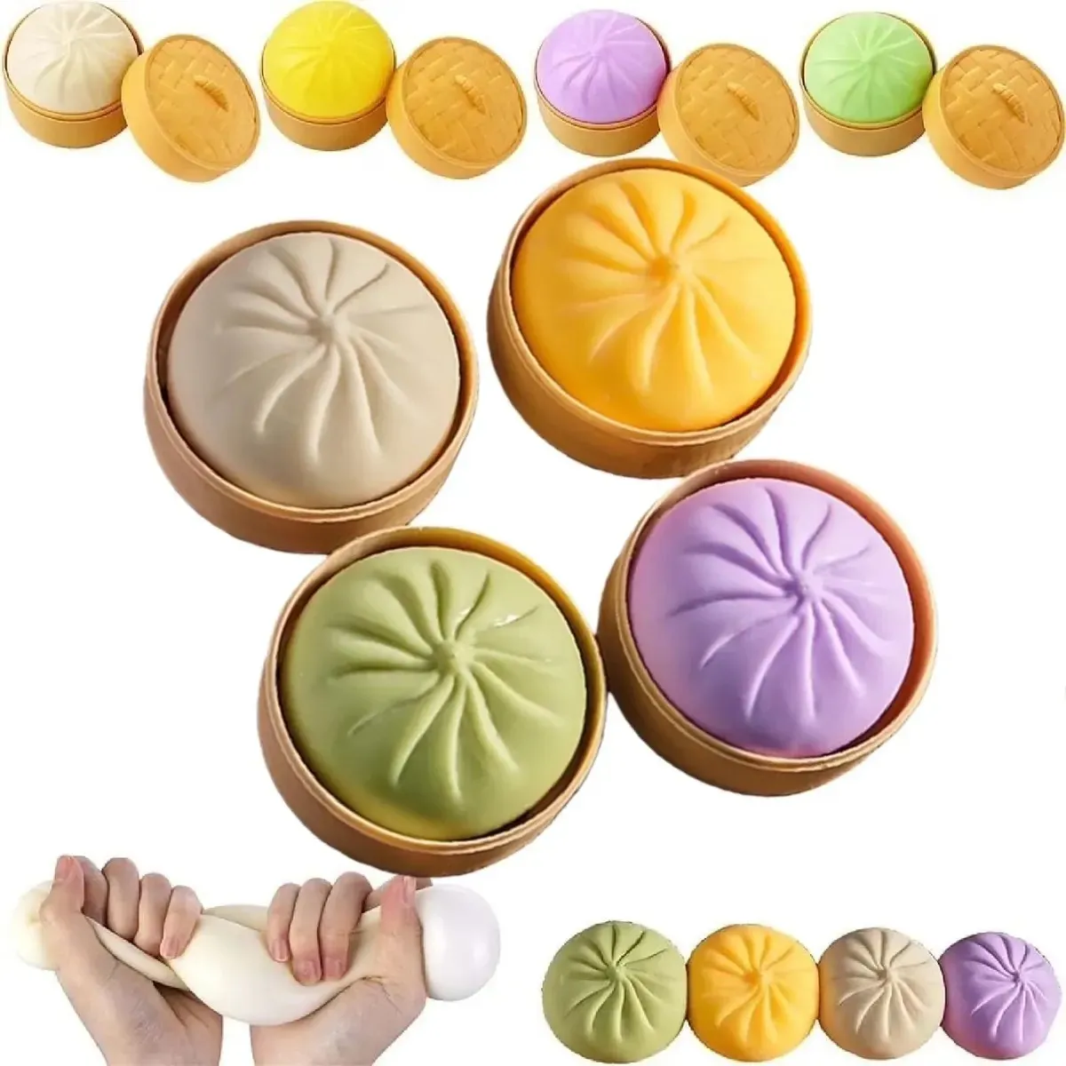 GENERICO - Squichy Juguete Antiestrés En Forma De Pan Bao