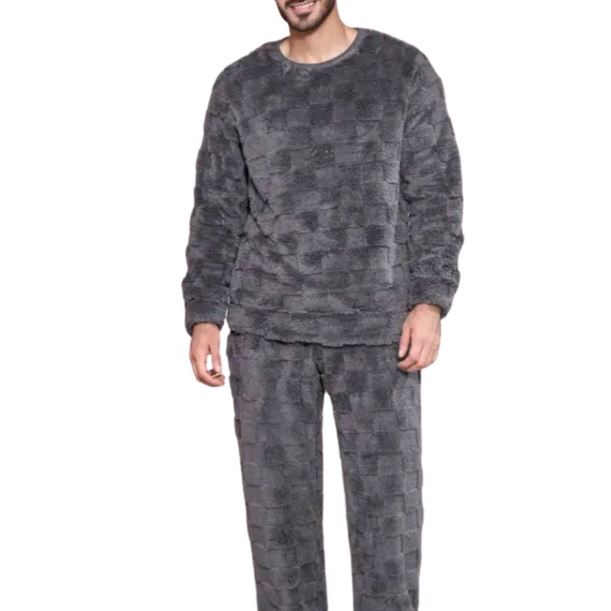 LOOK SHOP - Pijama Hombre Polar Excelente Calidad. Regalo Para Papá 251