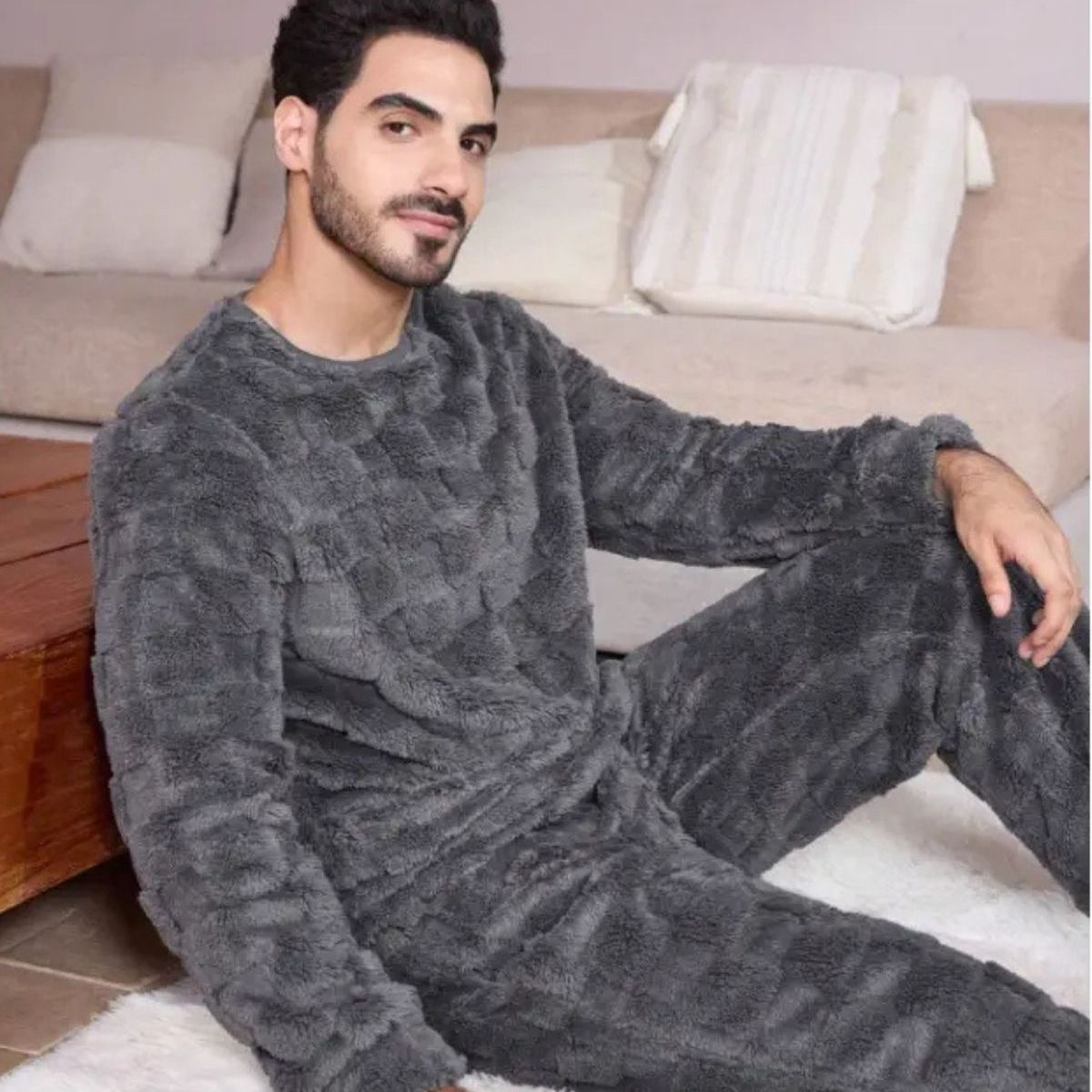LOOK SHOP - Pijama Hombre Polar Excelente Calidad. Regalo Para Papá 251