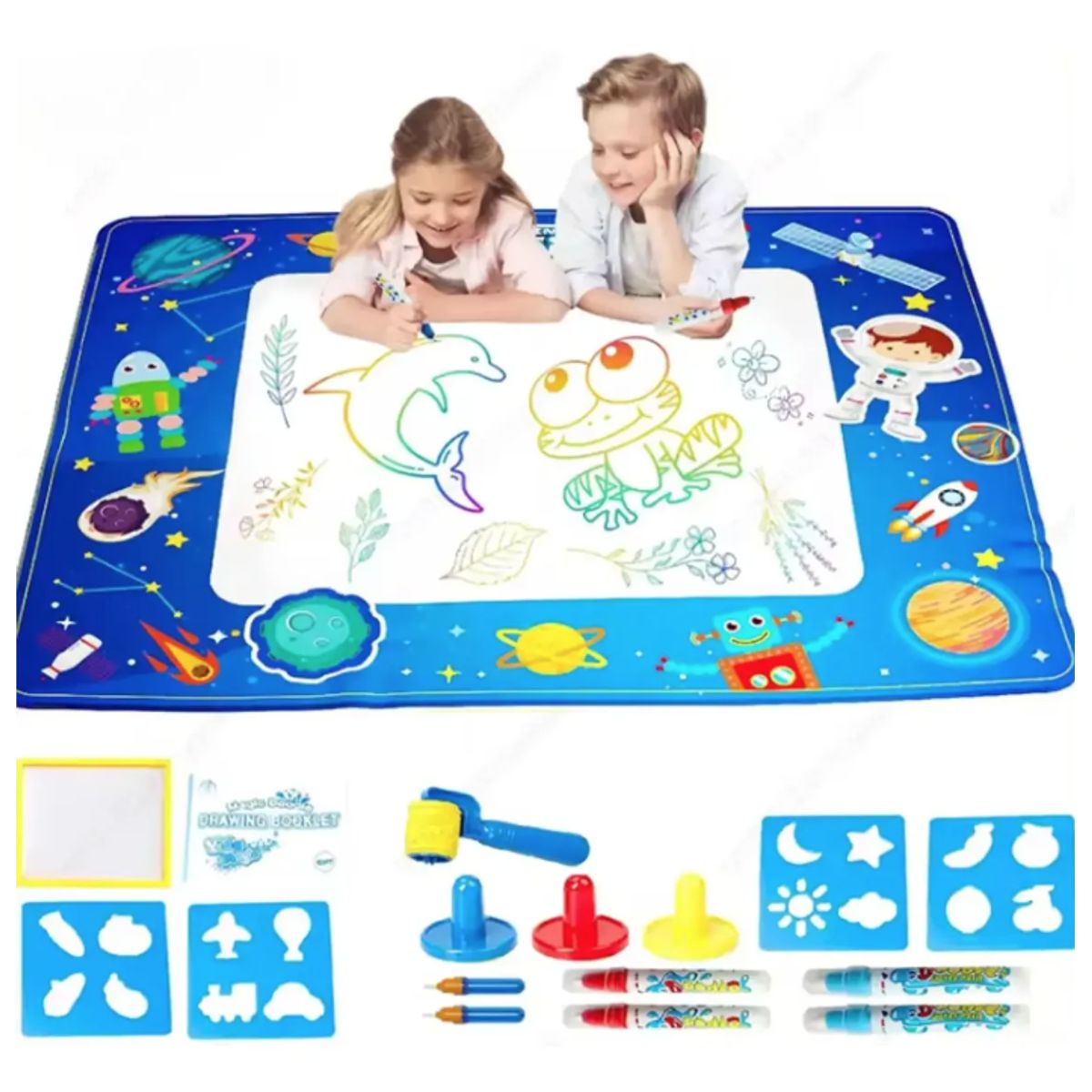 GENERICO - Tapete Mágico De Agua 100x80cm Juguete Educativo Niños