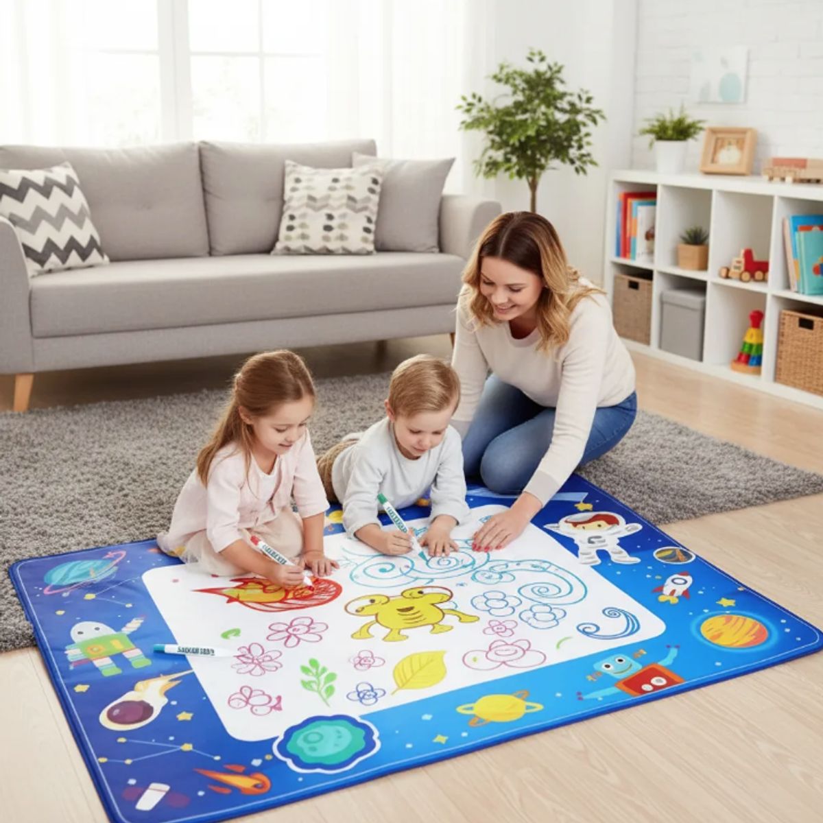 GENERICO - Tapete Mágico De Agua 100x80cm Juguete Educativo Niños