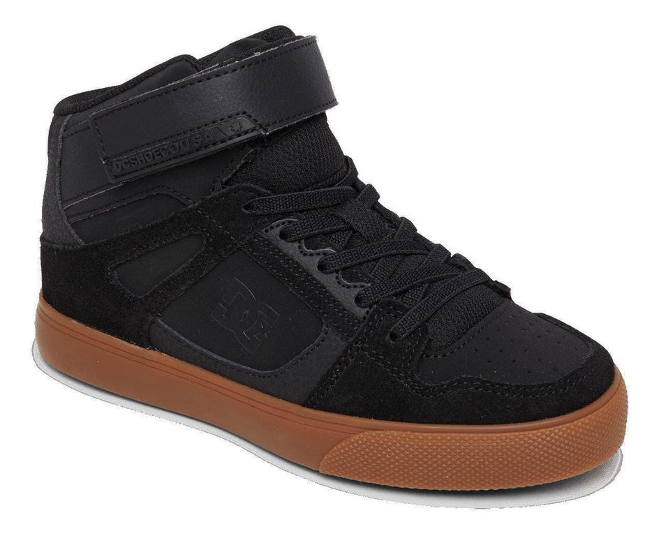 Zapatilla Niño Pure Gum Negro-Café Dc