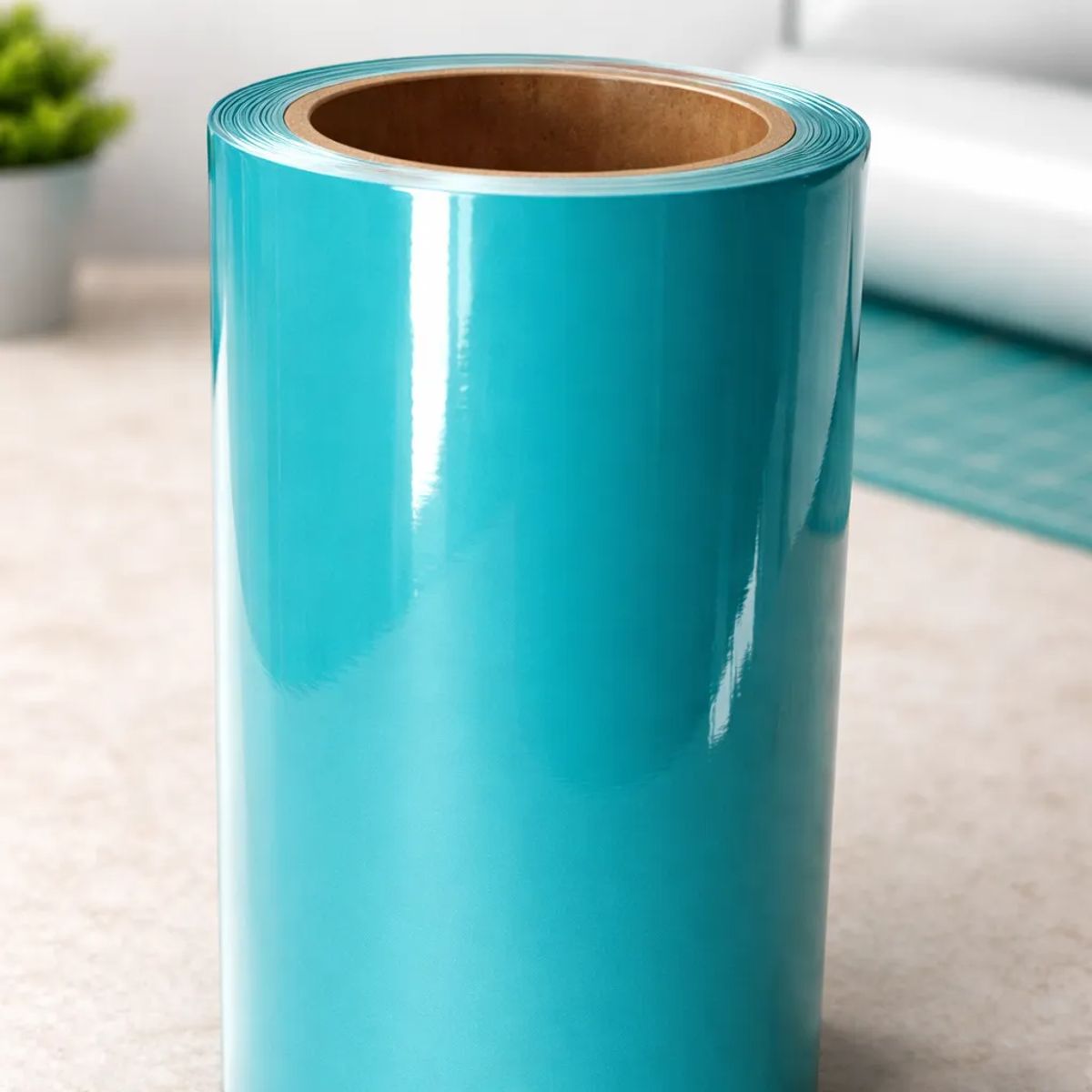 NEON - Vinilo Adhesivo De Corte Turquesa De 30 Cm X 10 Mts