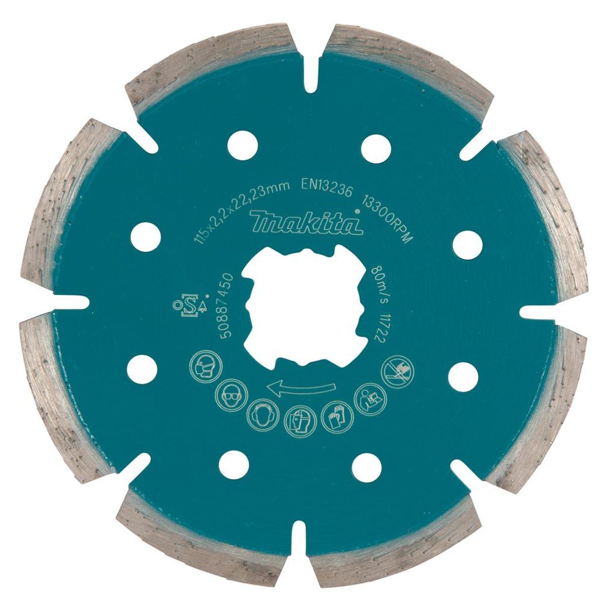 MAKITA - DISCO DIAMANTADO SEGMENTADO MAKITA 4 12 X-LOCK E-02060