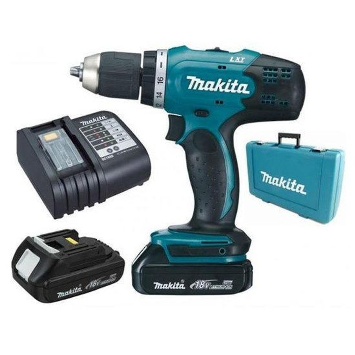 MAKITA - TALADRO ATORNILLADOR MAKITA DDF453SYE 13MM 2 BATERIAS + CARGADOR