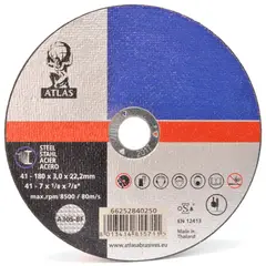 ATLAS - Disco de Corte Metal Universal 7 180x2.5x22mm