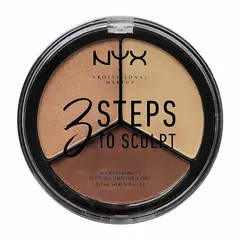 NYX - 3 Steps to Sculpt – Paleta de contorno