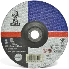 ATLAS - Disco de Desbaste Metal Universal 7 180x6.0x22mm CE