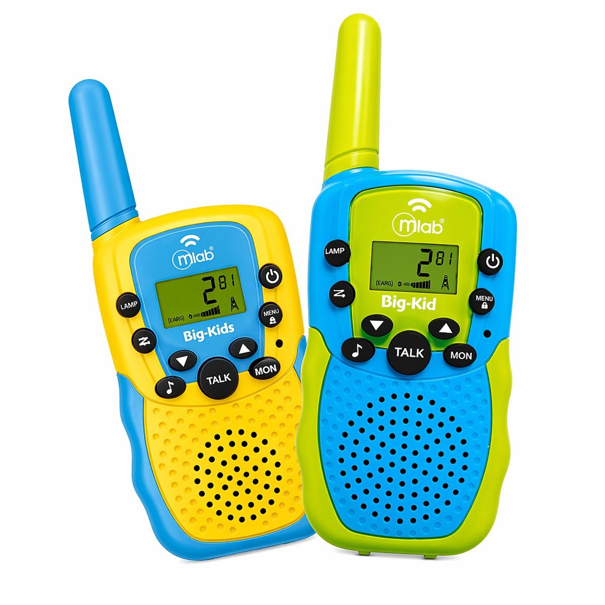 MICROLAB - Kit de Radios Walkie Talkies para Niños BIG KIDS 22 Canales