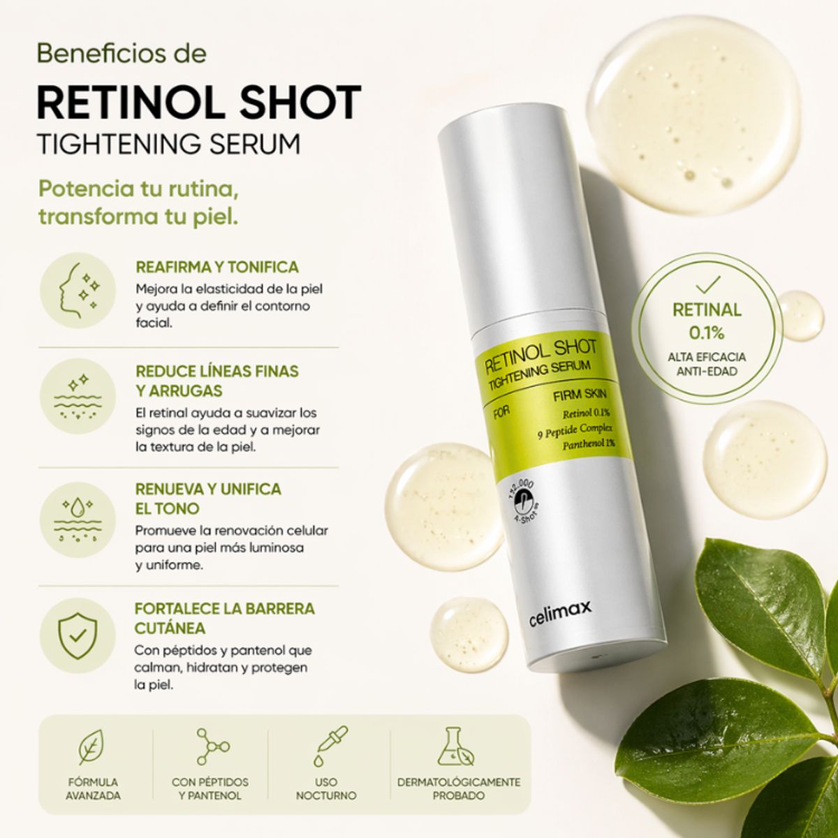 CELIMAX - Serum Antiedad Celimax The Vita A Retinol Shot Tightening 30ml