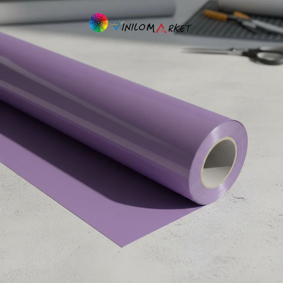 NEON - Vinilo Adhesivo De Corte Violeta Suave De 30 Cm X 10 Mts