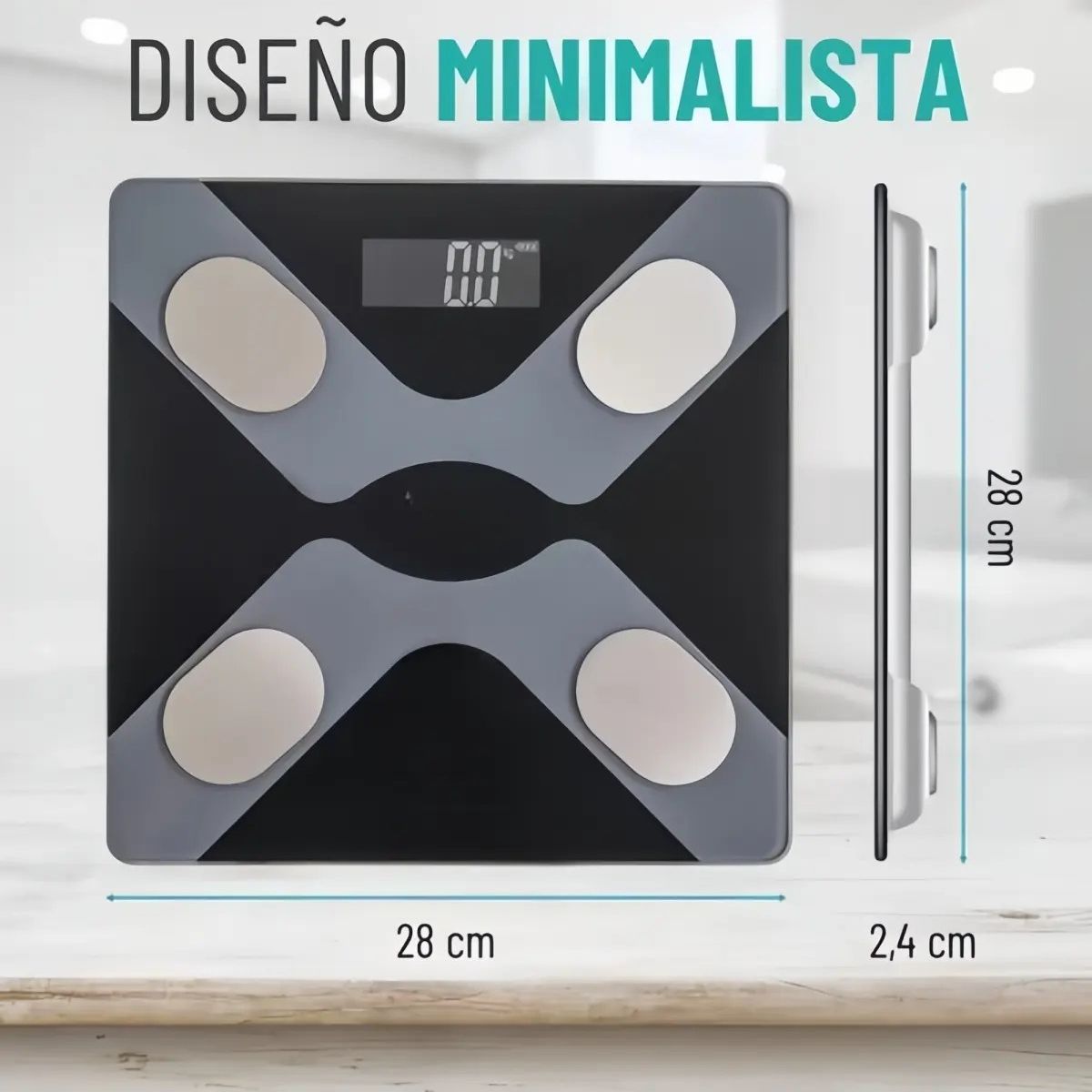 GENERICO - Balanza Pesa Digital Inteligente Bluetooth Smart App Labg