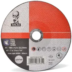 ATLAS - Disco de Corte Acero Inoxidable 7 180x1.6x22mm RE