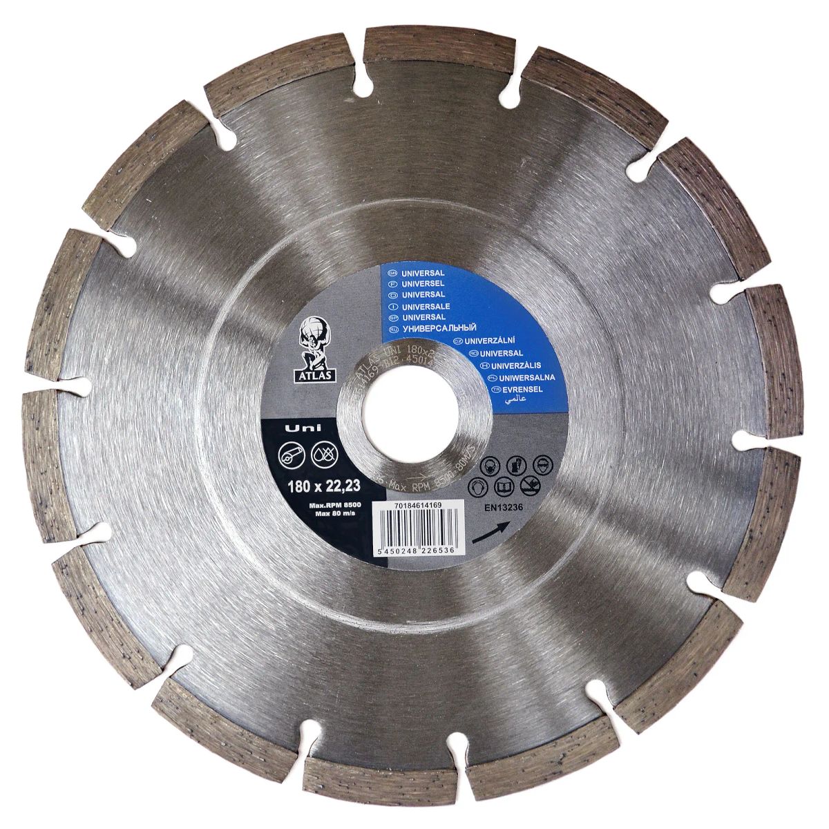 ATLAS - Disco Diamantado Construcción Uso General 7 180x2.3x22mm Atlas