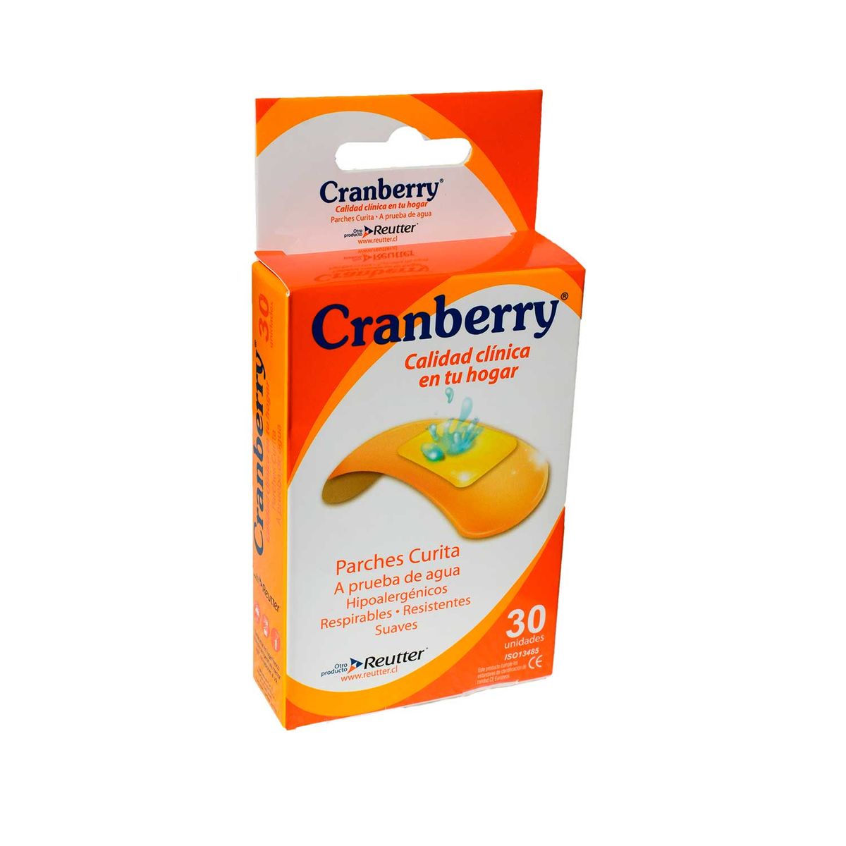 CRANBERRY - Parche curita rectangular 30 unidades