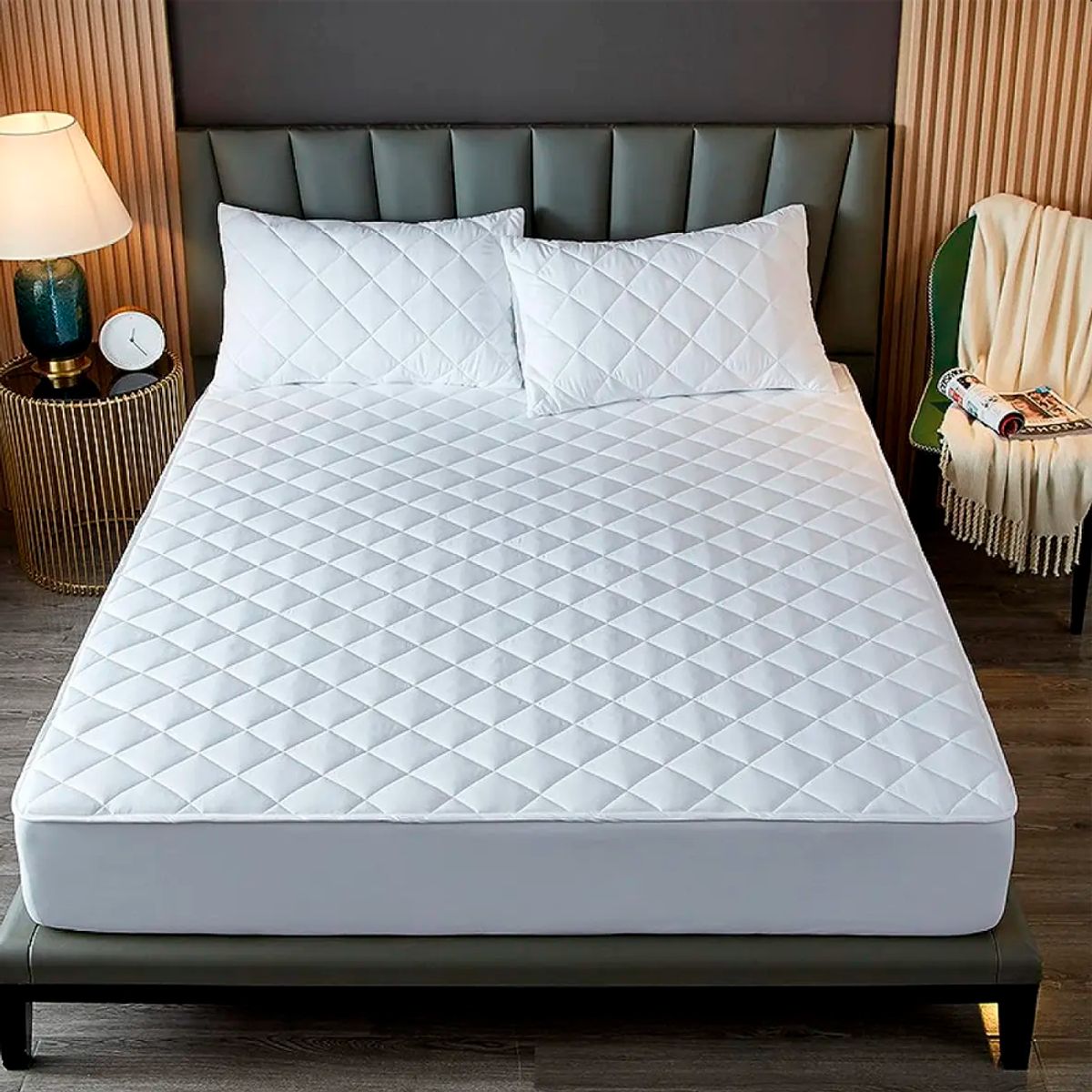 GENERIC - Cubrecolchón Impermeable King + Fundas De Almohada