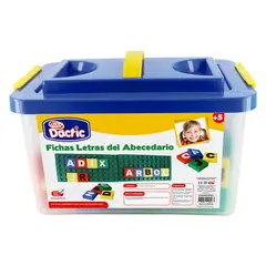 DACTIC - Juego Ficha Abecedario Plástica 54 Uds