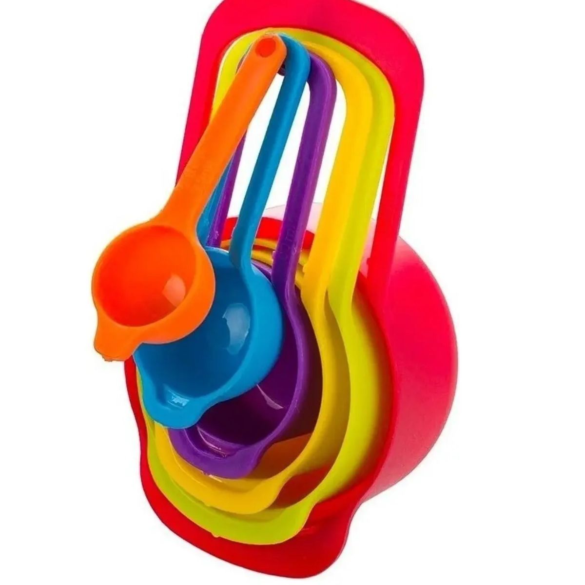 GENERICO - Set Tazas Cucharas Medidoras 6 Piezas Cocina Reposteria Labg