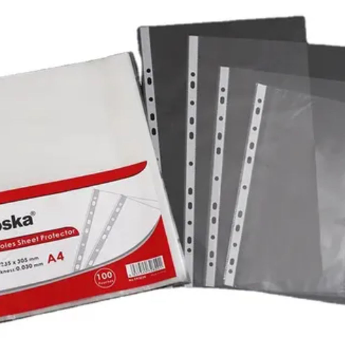 RHEIN - Fundas para hojas Tamaño A4 100 EH303A4-40 unidades FOSKA