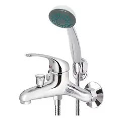 TAUMM - Llave Monomando Tina Ducha Colomba Color Plateado