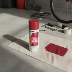 FULLTEC - Pintura Spray Tela Madera Metal Plastico Ploeo Vehicular Rojo Scarlet