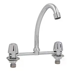 TAUMM - Llave Combinación Lavaplato Antonella Plateado