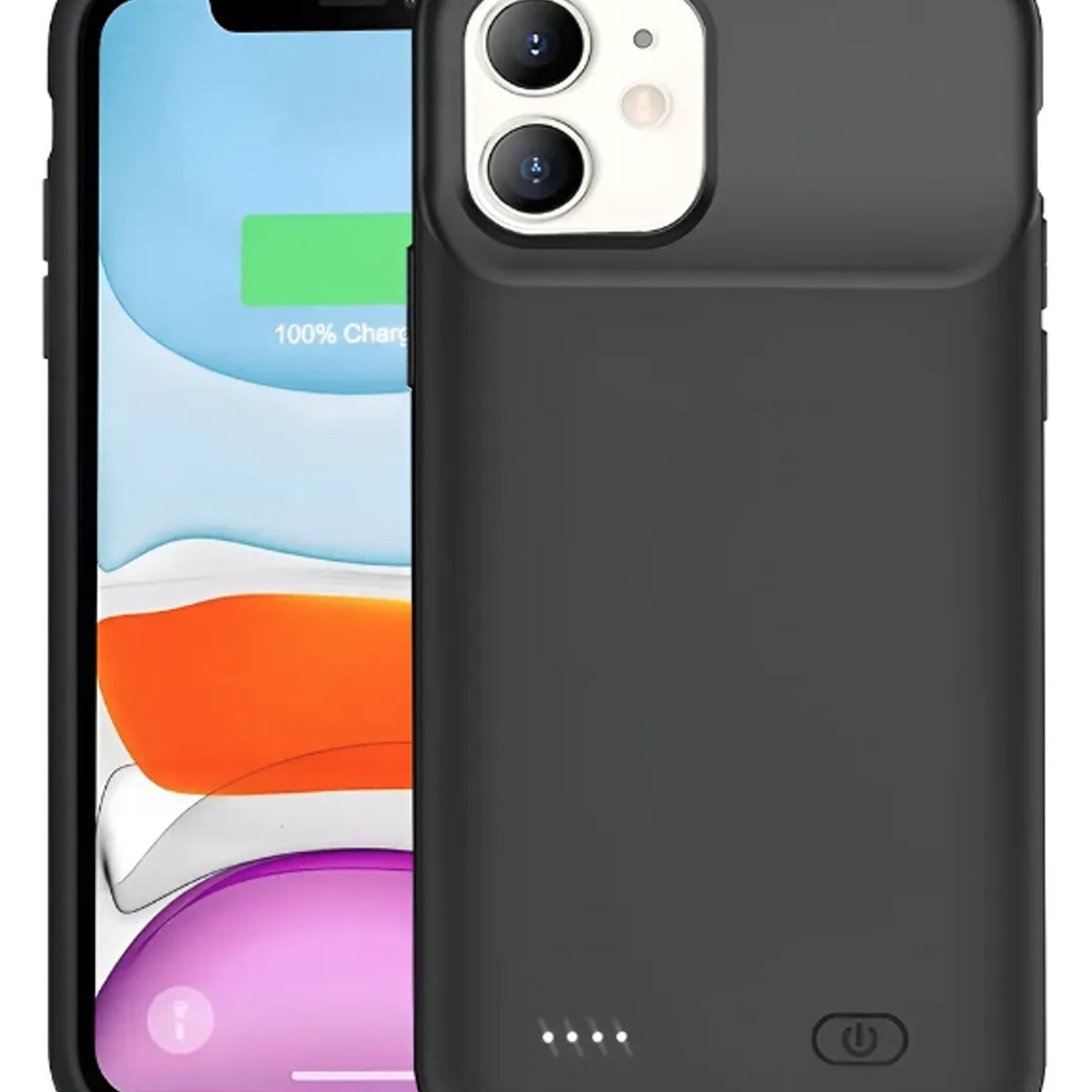 GENERICO - Carcasa Funda Elegante Con Batería Externa para iPhone 11 Normal 6800mah Firme
