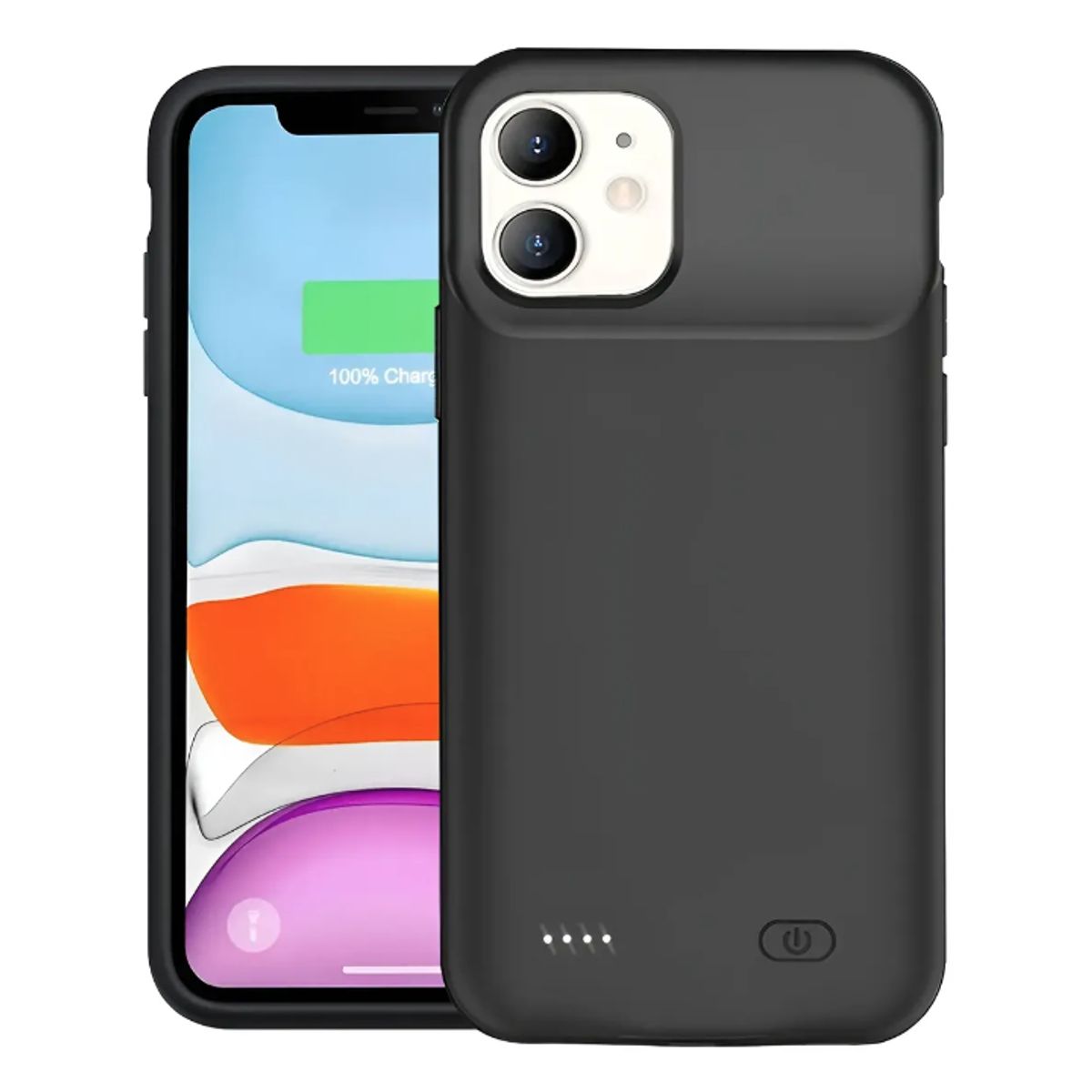 GENERICO - Carcasa Funda Elegante Con Batería Externa para iPhone 11 Normal 6800mah Firme