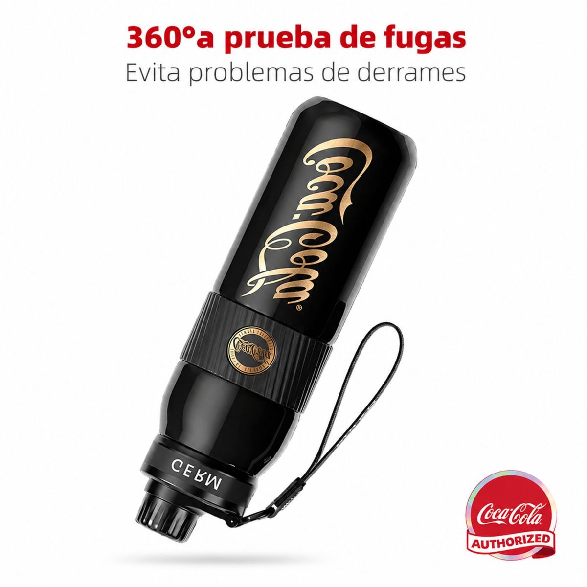 COCA COLA - Termo Coca-Cola Original 580ml Acero Inoxidable Frío 48 Horas