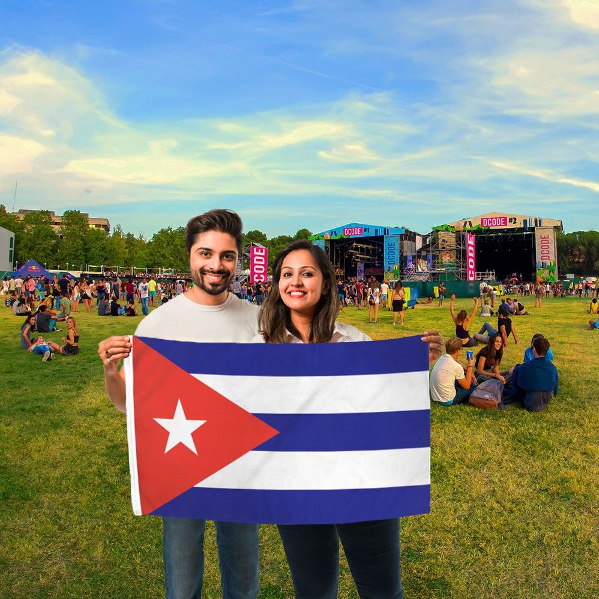 GENERICO - Bandera de Cuba de 150cm x 90cm de Poliéster