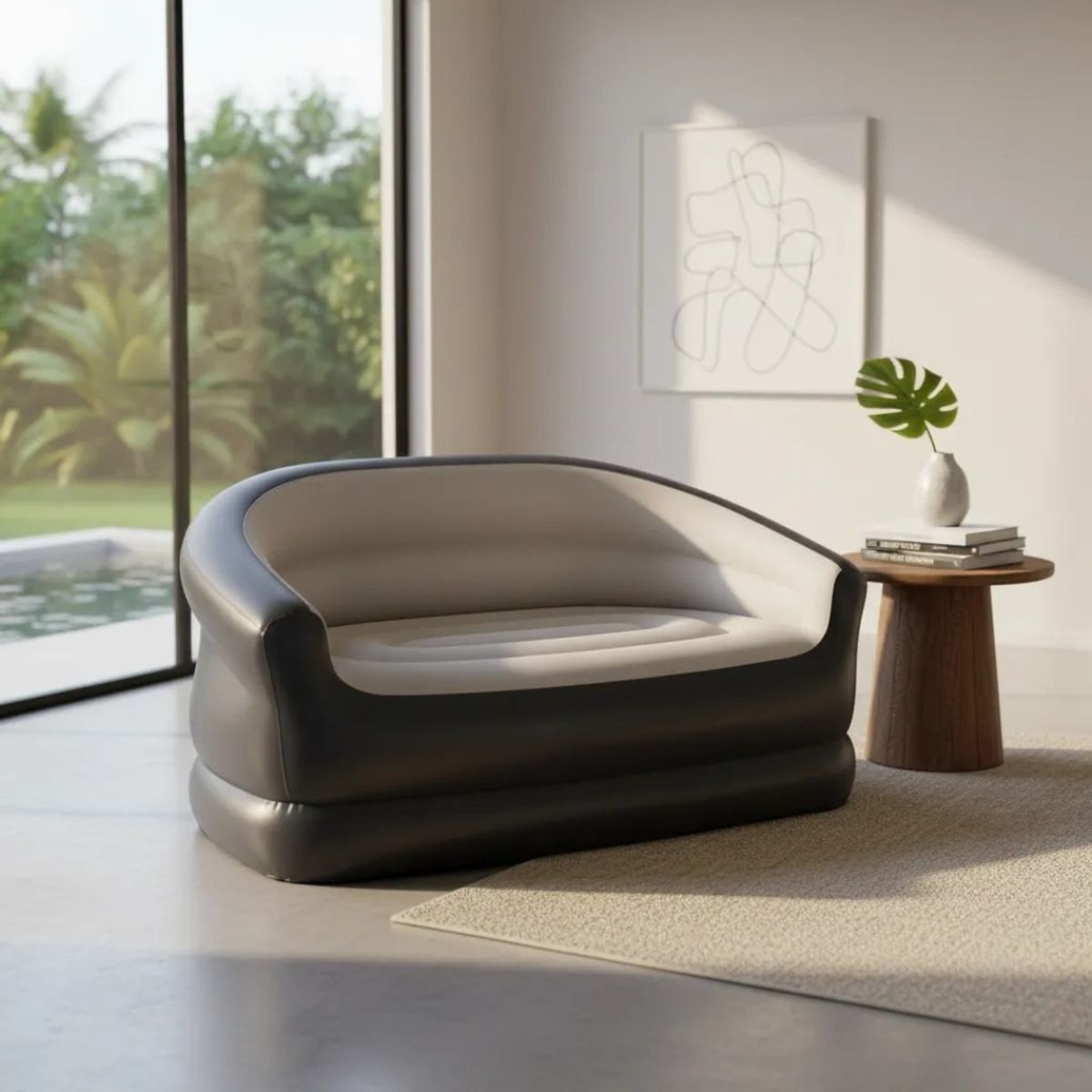 GENERICO - Sofá Plegable Doble Inflable 2 Personas