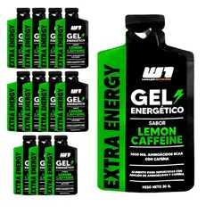 WINKLER NUTRITION - Pack X12 Geles Energeticos Con Cafeina Limon Bcaas Winkler