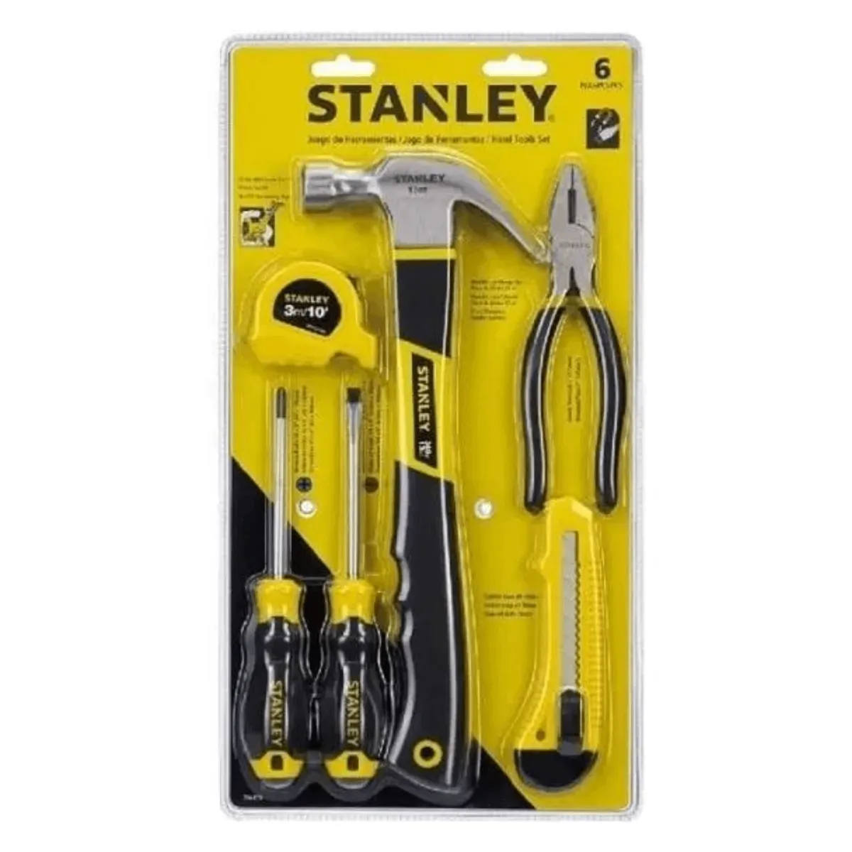 STANLEY - Juego de Herramientas Manuales 6 Piezas Stanley
