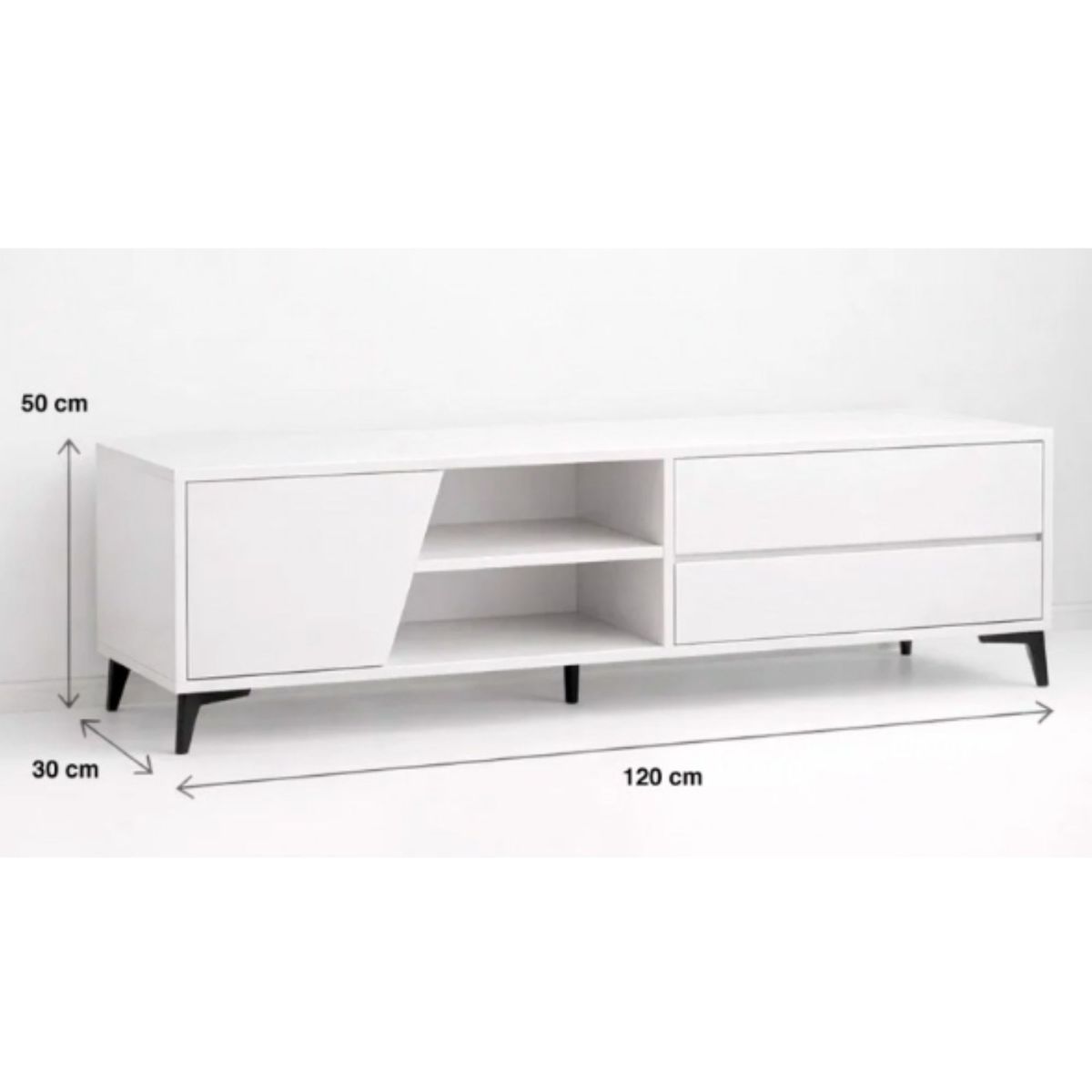GENERICO - Rack para TV hasta 55 blanco