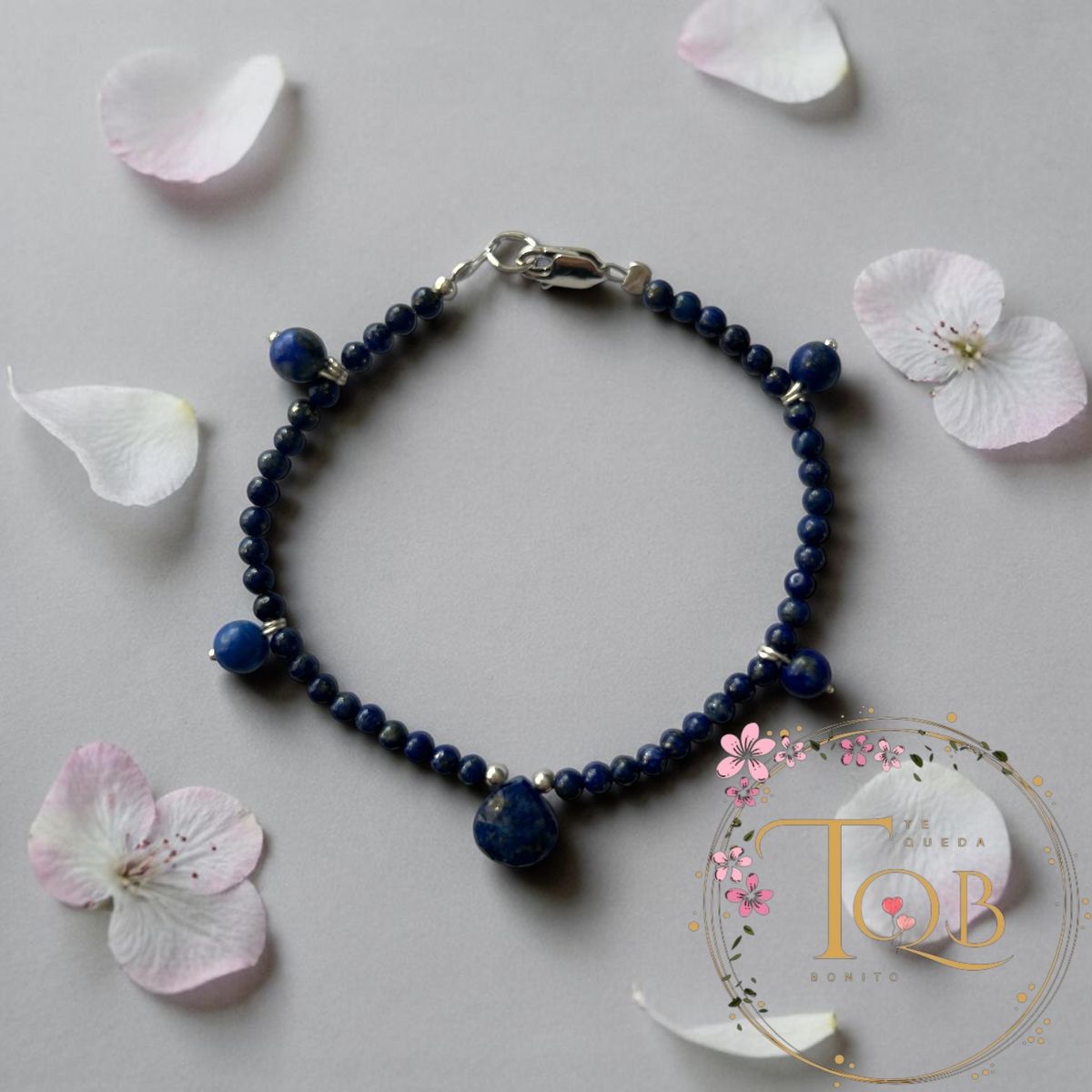 GENERICO - Pulsera Lapizlazuli elegante y equilibrada
