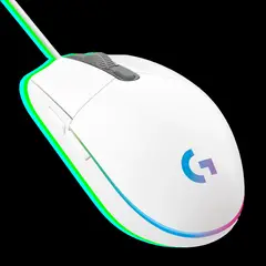 LOGITECH - Mouse Gamer G203 RGB LIGHTSYNC, 6 botones programables, 8.000 DPI, White