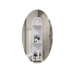 GENERICO - Organizador Gabinete De Madera Color Blanco 20x80cm 1PCS