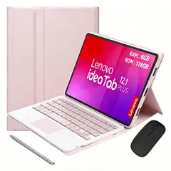 LENOVO - Tablet Pad 12.1 Idea Tab Plus 8GB+128GB WiFi Y Lápiz táctil+Teclado Rosa+Lápiz táctil