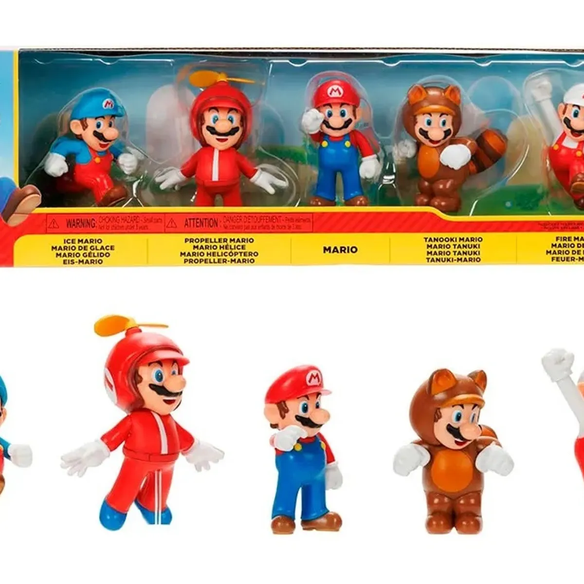 JAKKS PACIFIC - Figuras Nintendo Super Mario Bros 5 Figuras Transformaciones Disfrazados