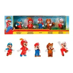 JAKKS PACIFIC - Figuras Nintendo Super Mario Bros 5 Figuras Transformaciones Disfrazados