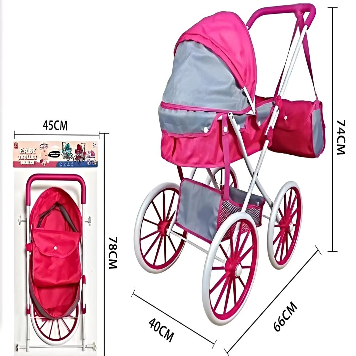 GENERICO - COCHE DE MUÑECAS PARA NIÑAS