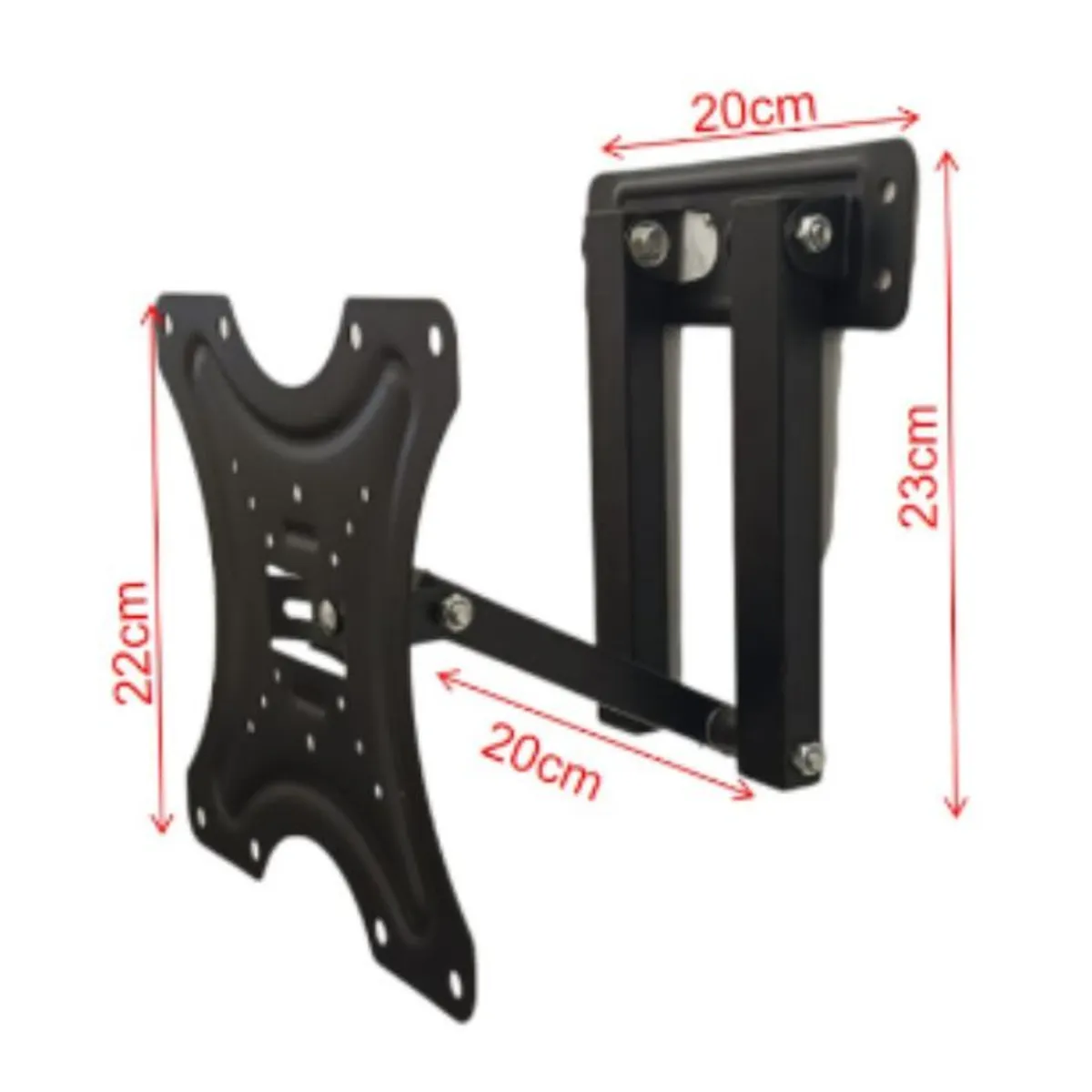 GENERICO - Soporte Para TV Movible Color Negro 20x23cm 1PCS