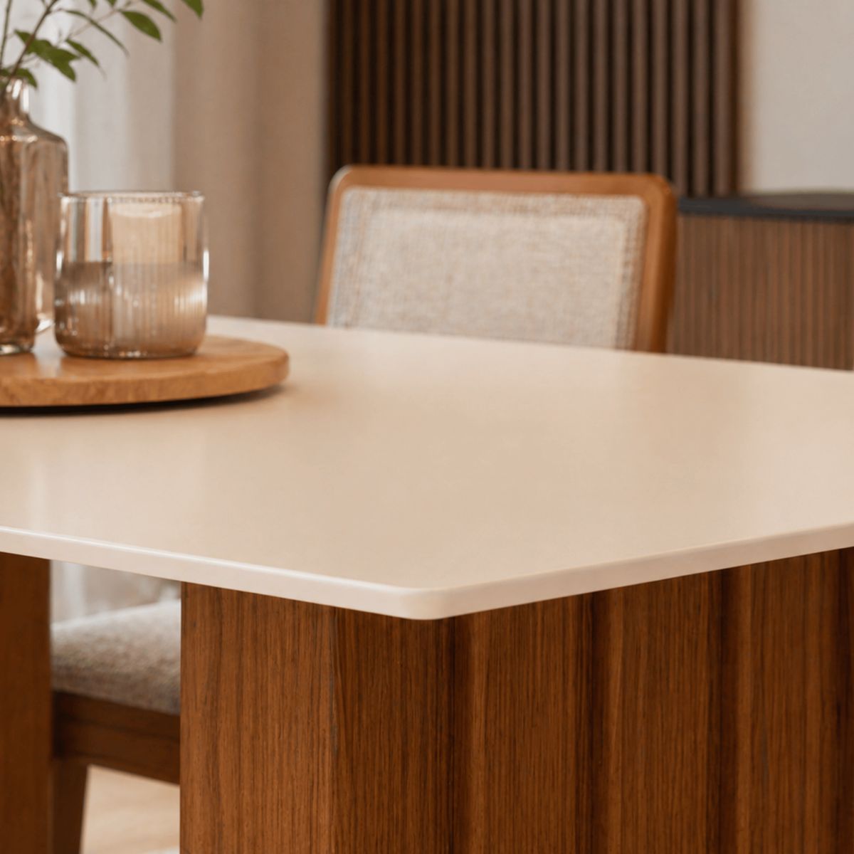 EXIT - Juego de Comedor 6 Sillas Mesa 160x90 cm