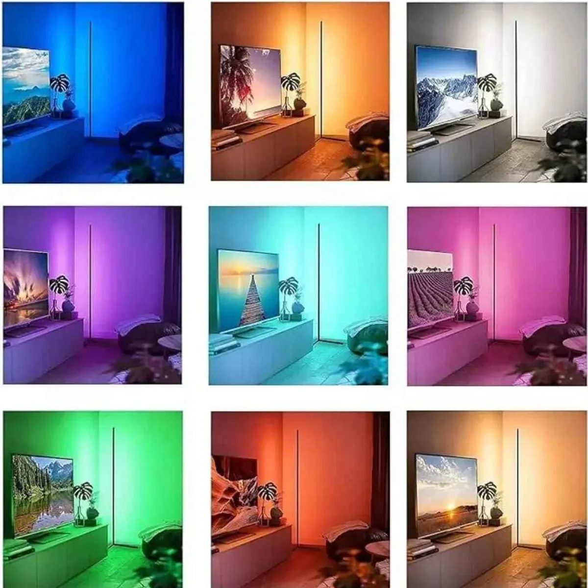 GENERICO - Lampara Esquinera Usb Luces Led Rgb Ambiente Gamer
