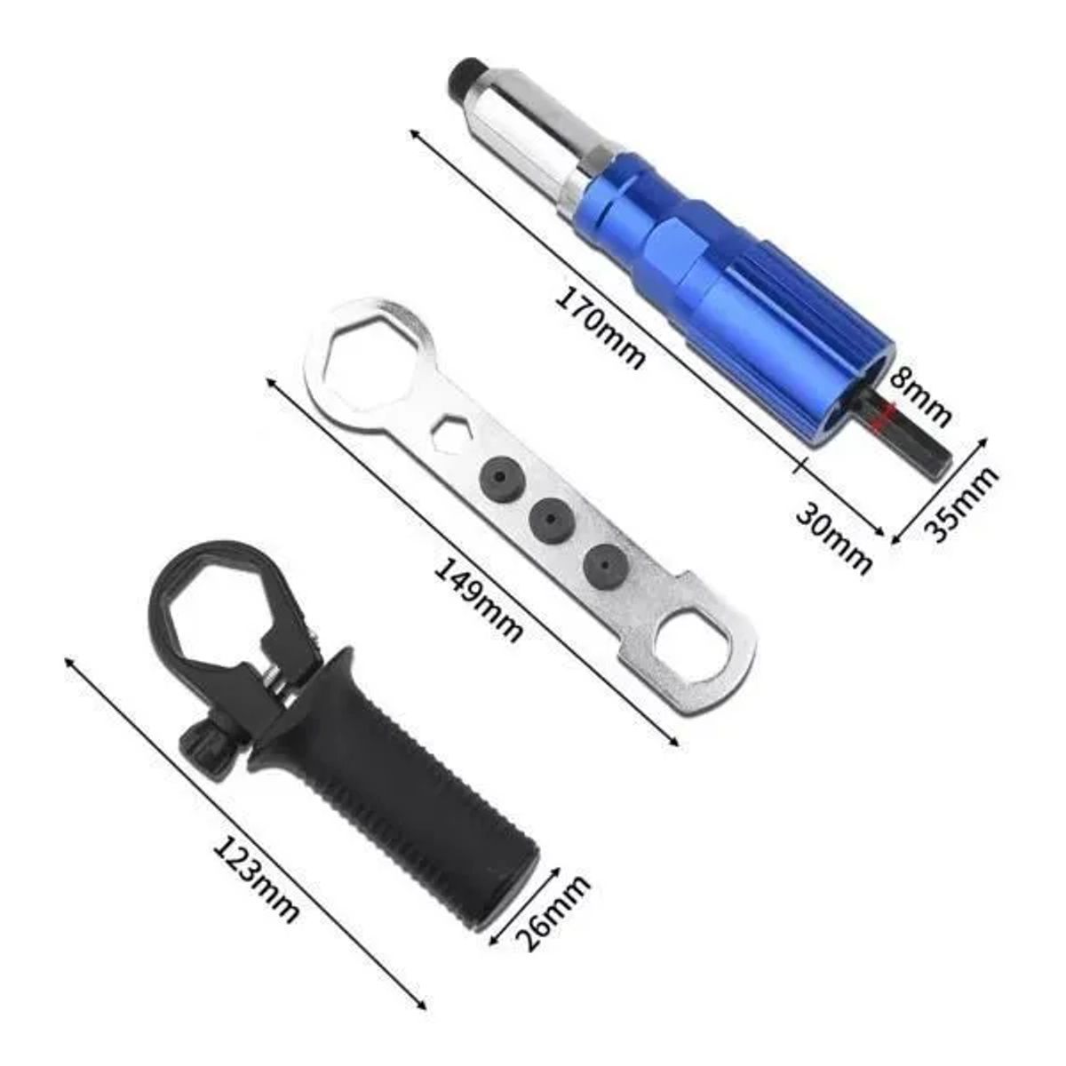 GENERICO - Adaptador De Remachadora Para Taladro Remachadora