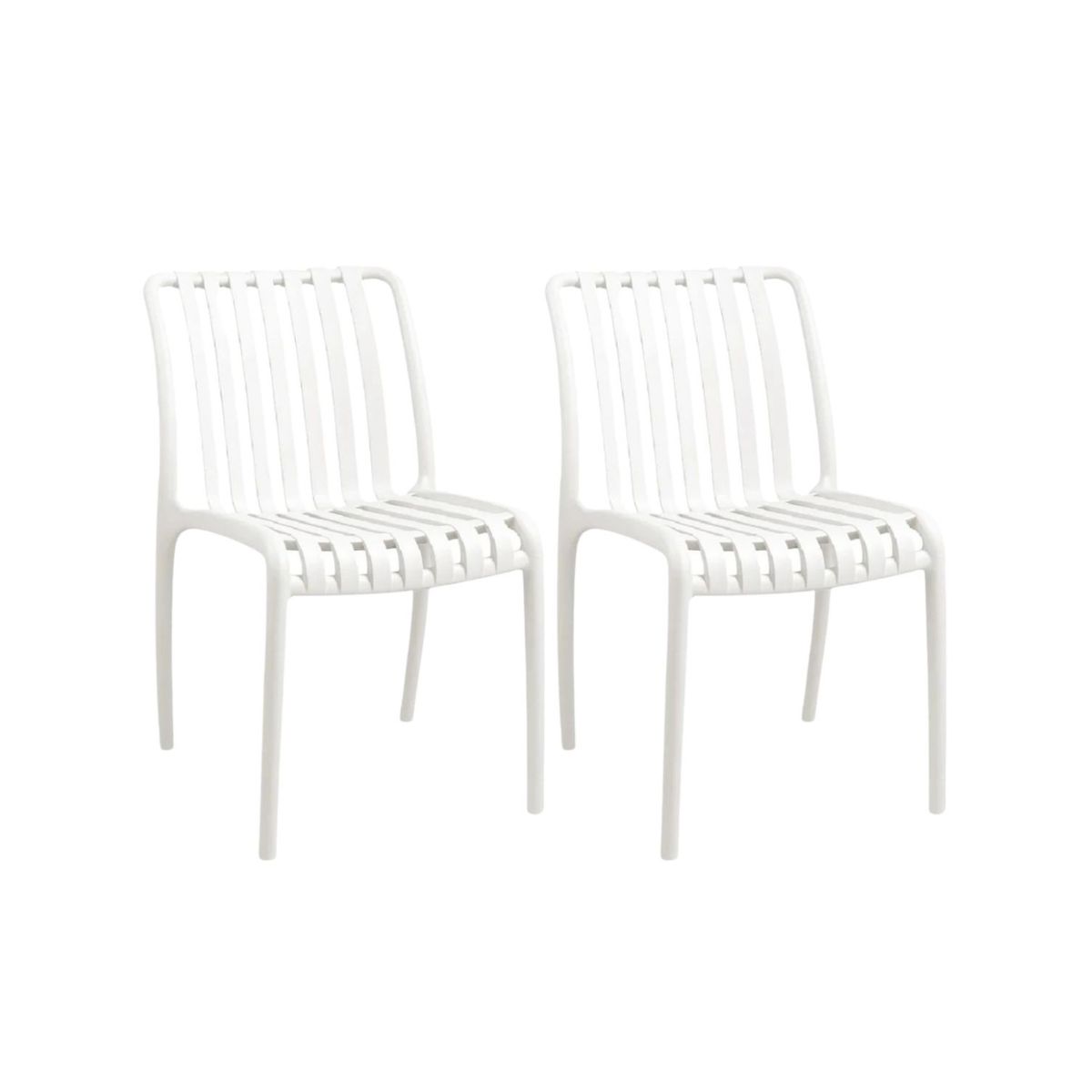 HABITA2 CHILE - Pack 2 Sillas Apilable de Exterior Habana