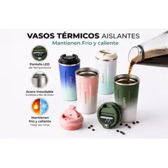 MOVI - Vaso Térmico Inteligente con Pantalla LED - Mantiene Frío y caliente